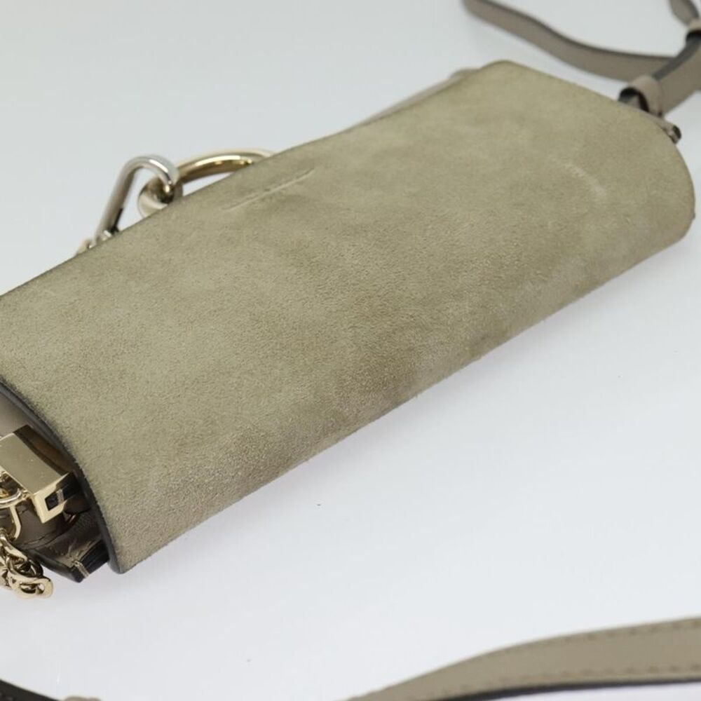 Chloe Faye Leather And Suede Beige Leather Shoulder Bag Bag - Picture 16 of 16